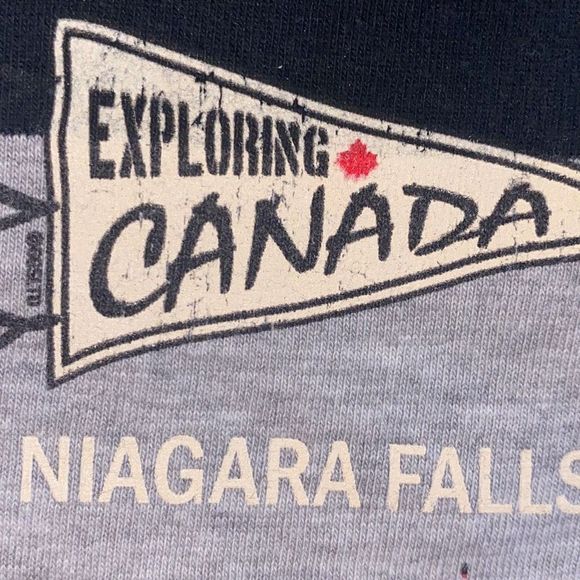 Baby Infant Exploring Canada Niagara Falls Short Sleeve Ragland T-Shirt - Picture 7 of 7